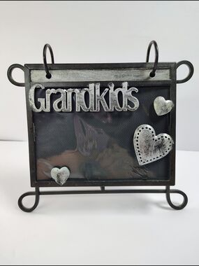 Fetco Black and Silver "Grandkids" Photo Frame Stand